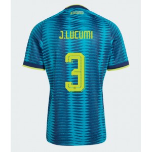 Kolumbia Jhon Lucumi #3 Jalkapallovaatteet Vieraspaita MM-kisat 2026 Lyhythihainen
